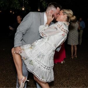 Lace Floral Long Sleeve Dress (Perfect for a Wedding/Baby Shower/Easter)